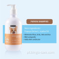 Shampoo de limpeza de papaia anti-pulgas para cães de estimação